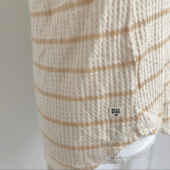 Billabong Lounge Around Waffle Knit Cream Hoodie - Picture 5 of 9